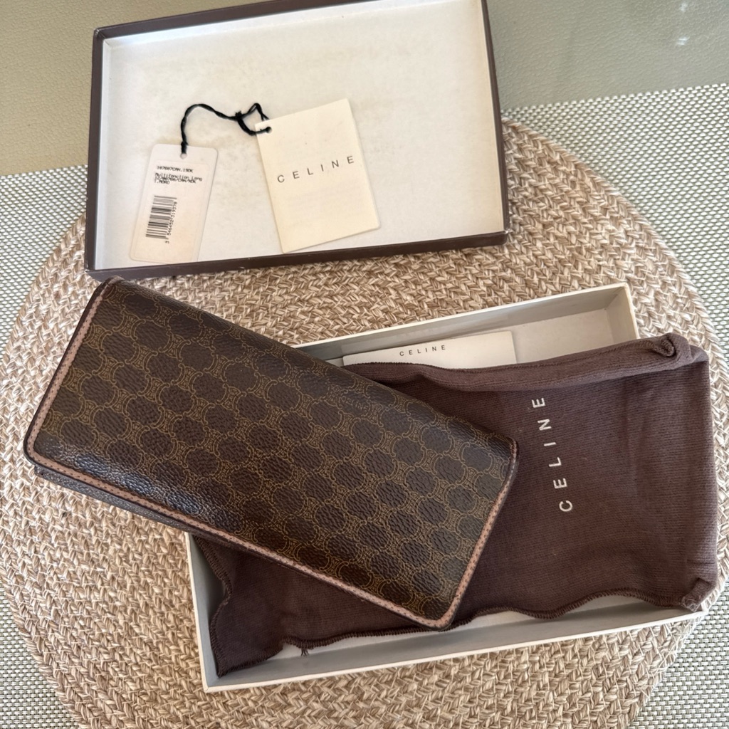 Celine Dark Brown Key Card Holder Celine Dark Brown Key Card Holder